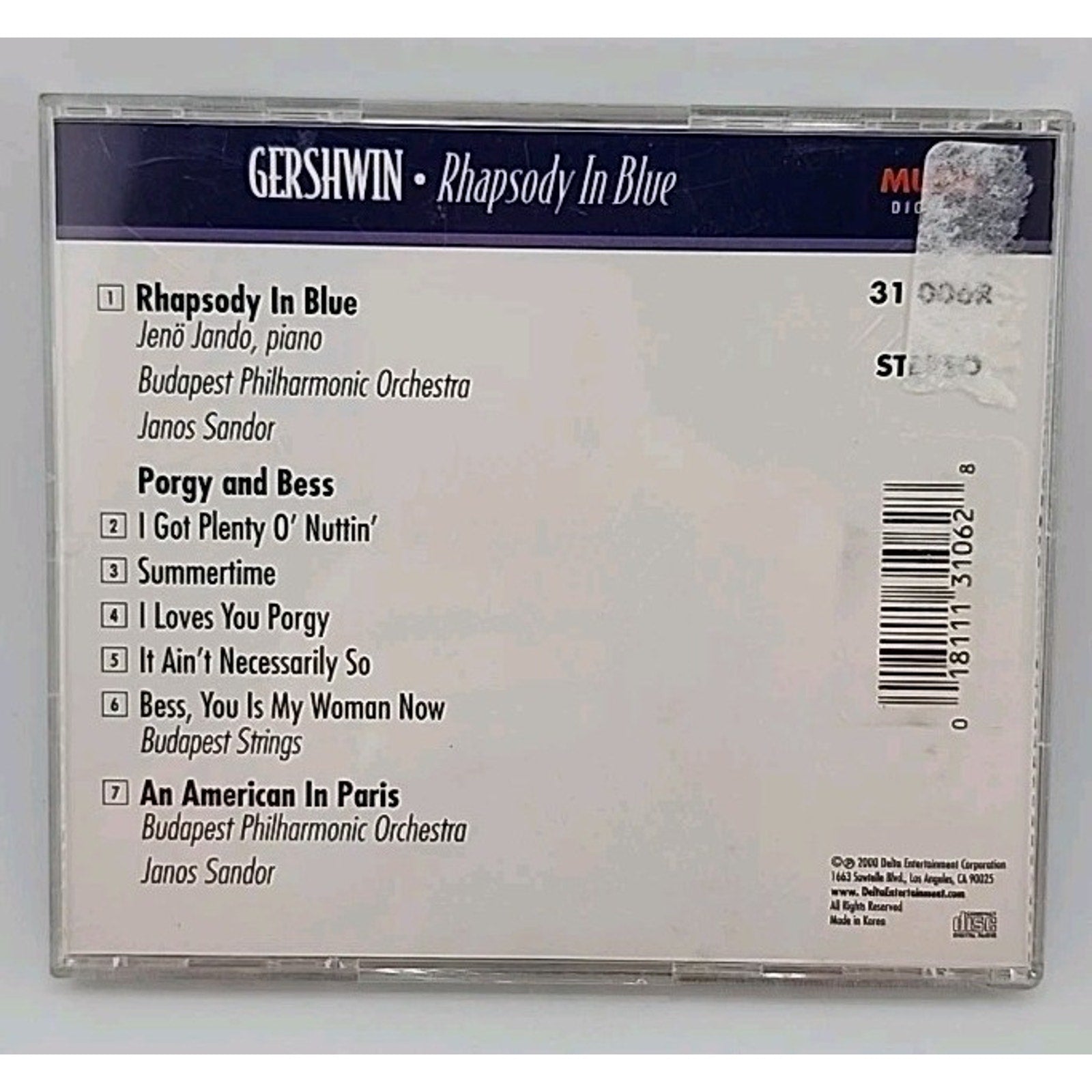 Gershwin Rhapsody In Love Classical Journey (CD)