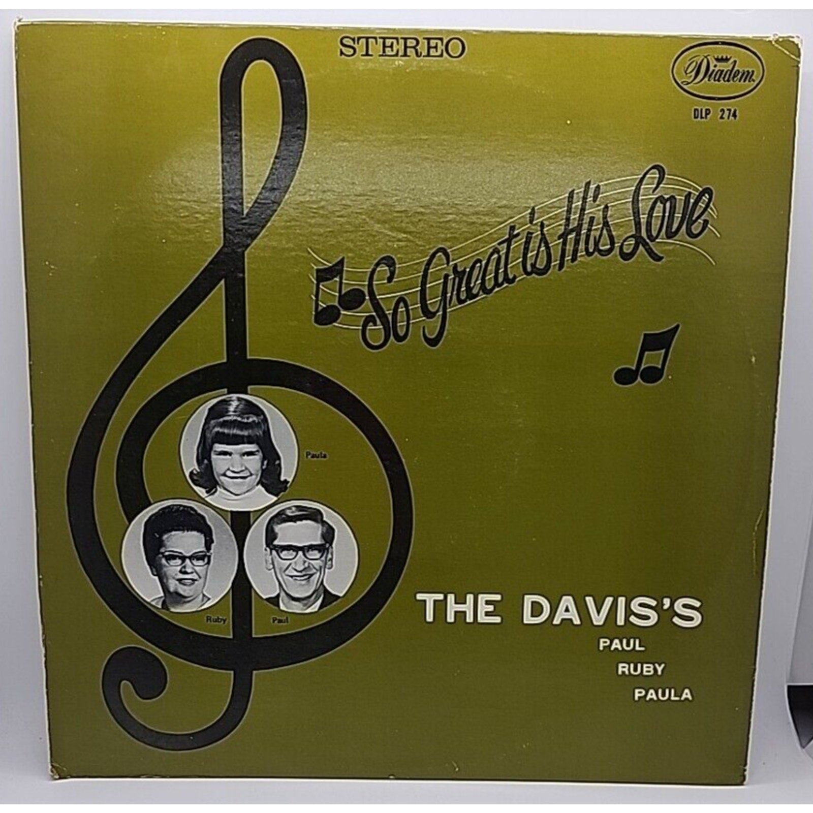 The Davis's - So Great Is His Love - Gospel Vinyl LP Columbus Ohio -