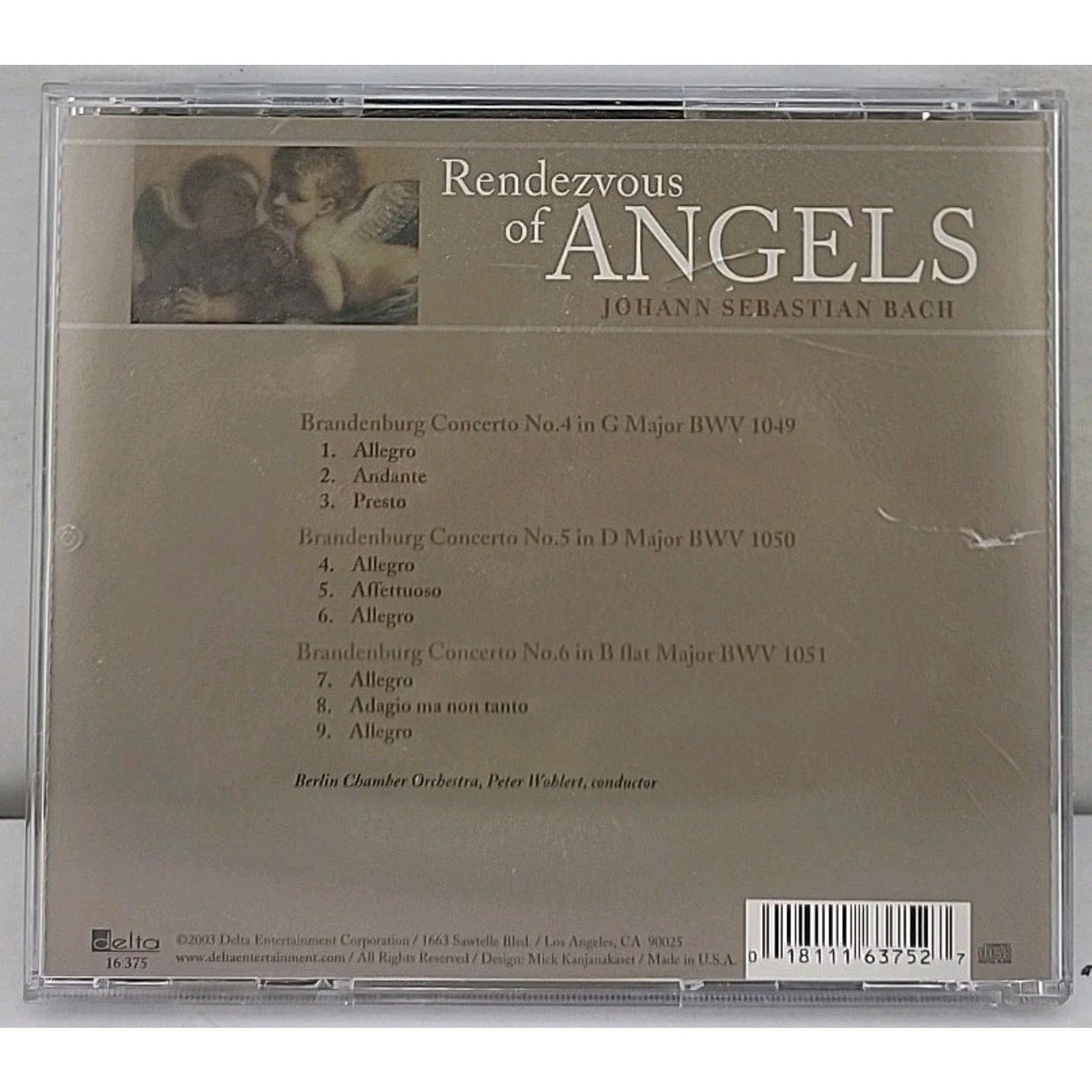 Con Brandenburg 4-6 by J.S. Bach (CD, 2004)