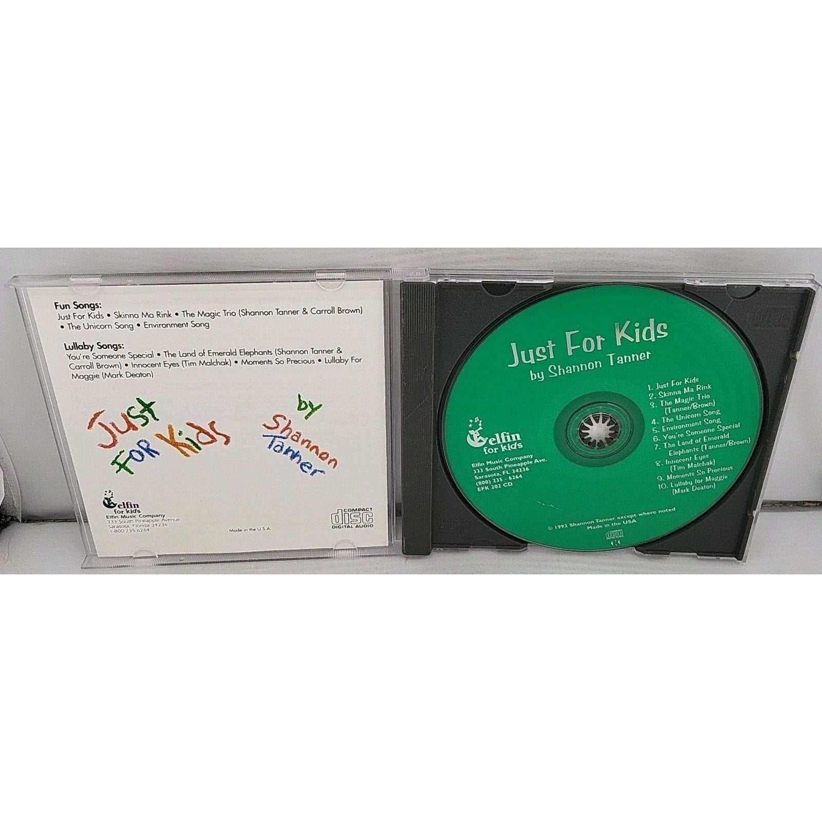 Just for Kids by Shannon Tanner (CD, Jan-2000, Elfin Music)