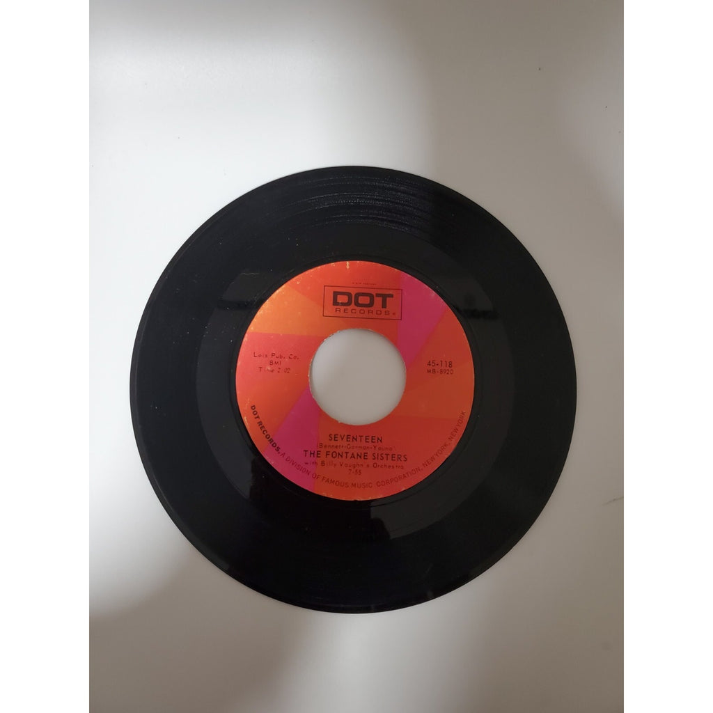 The Fontane Sisters - Seventeen - 45RPM Record - Singles