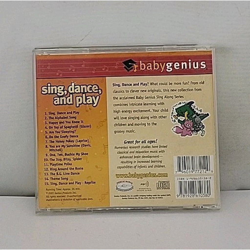Sing, Dance, And Play CD - Babygenius