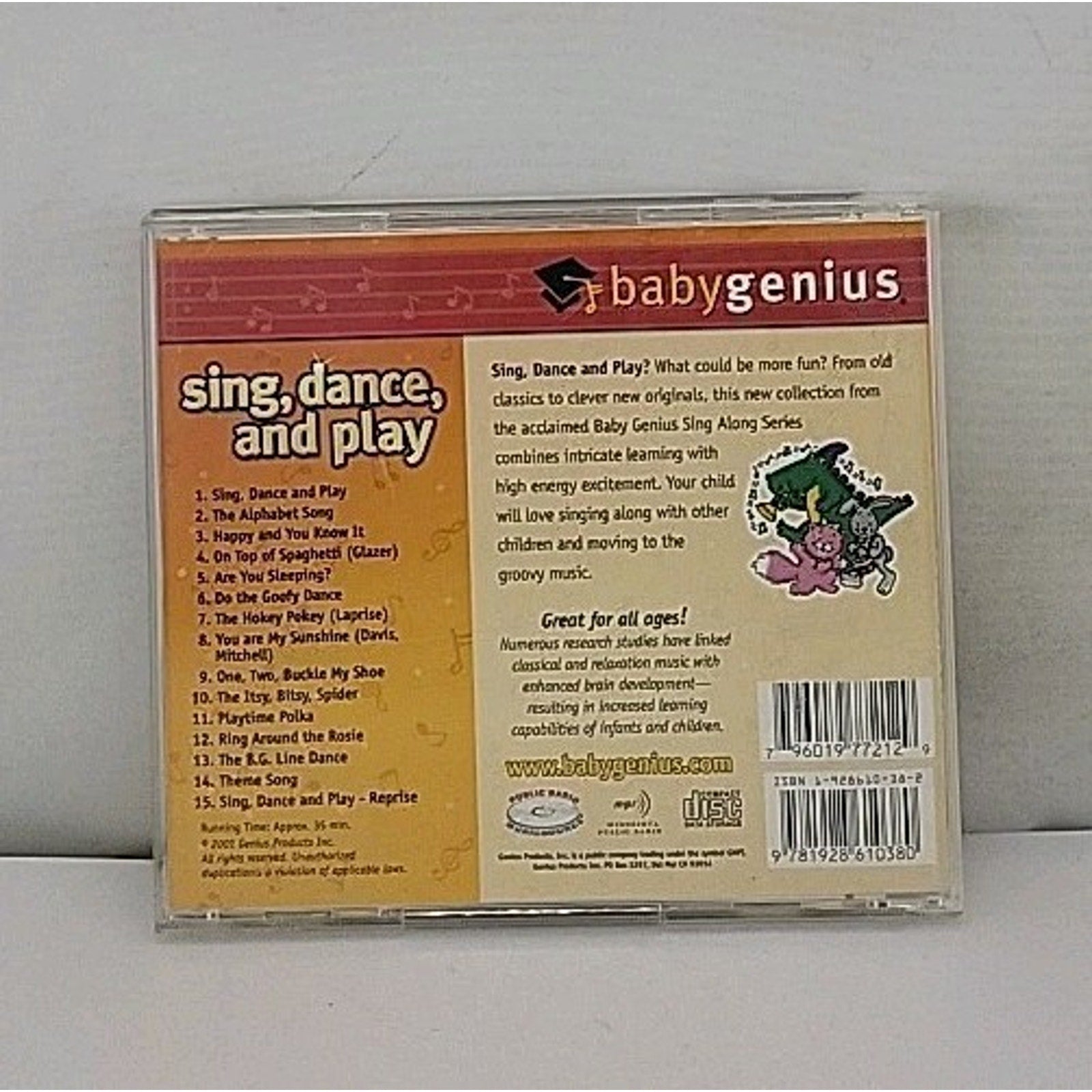 Sing, Dance, And Play CD - Babygenius