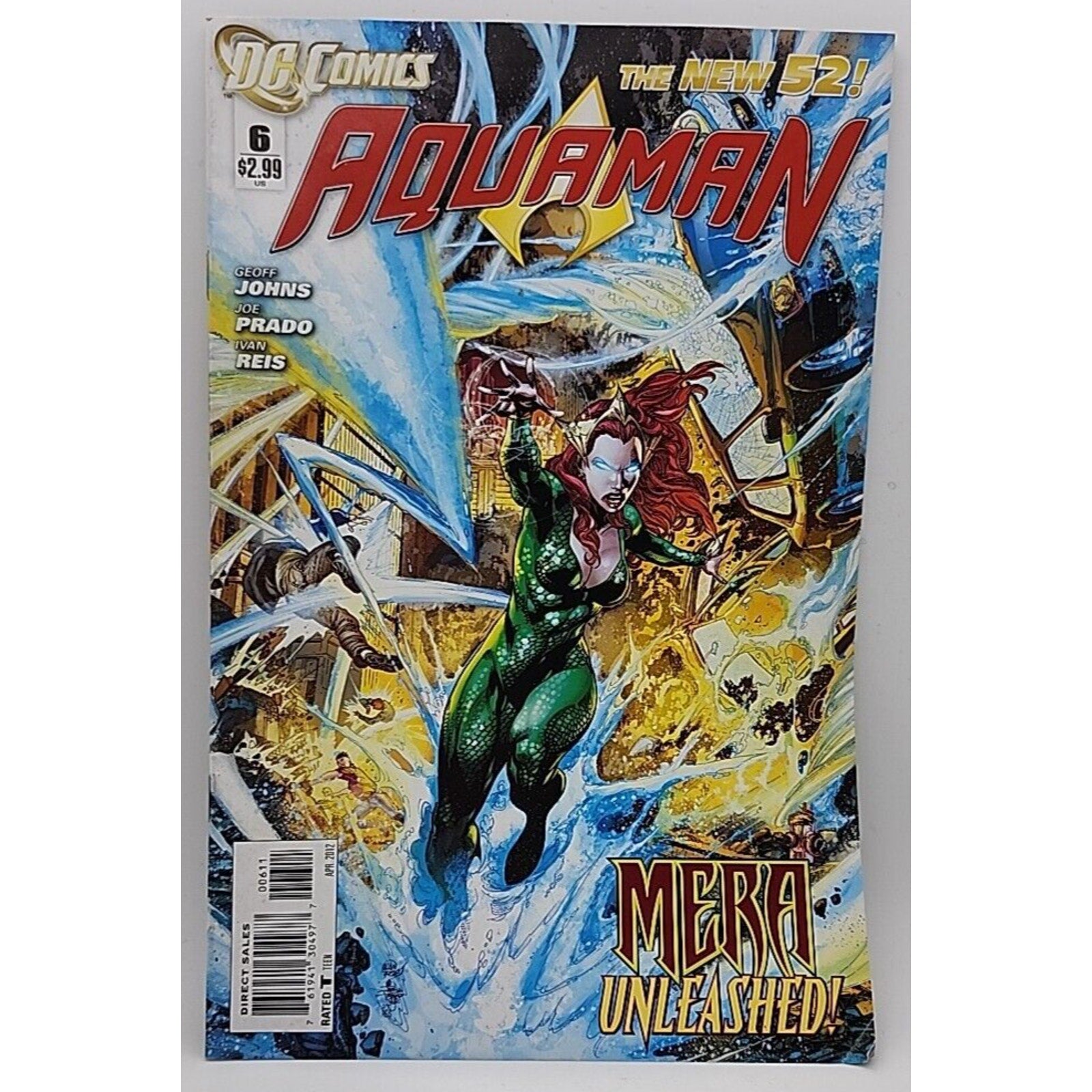DC Comics Aquaman #6 April 2012 Ivan Reis Cover Geoff Johns