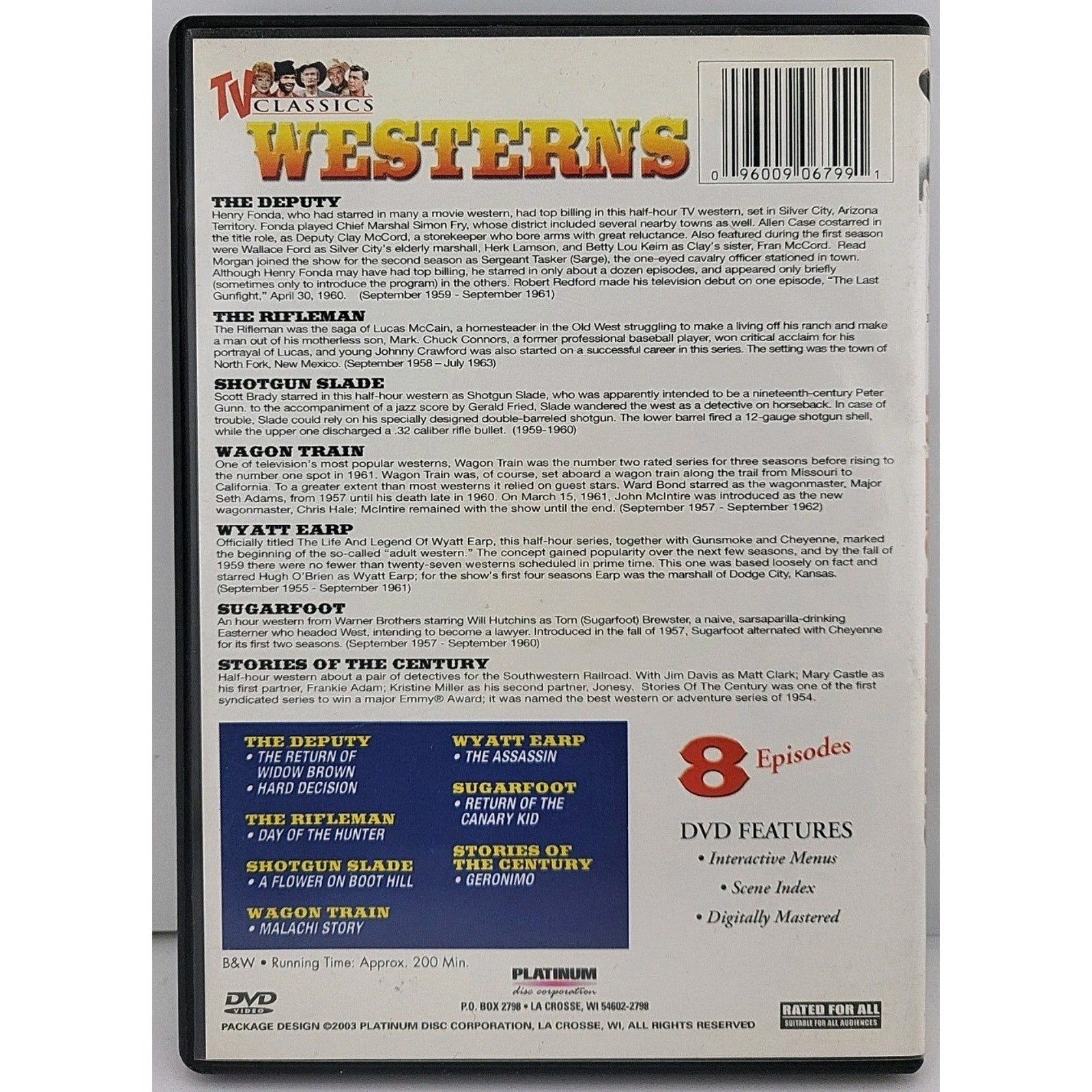 TV Classics Westerns Volume Two DVD