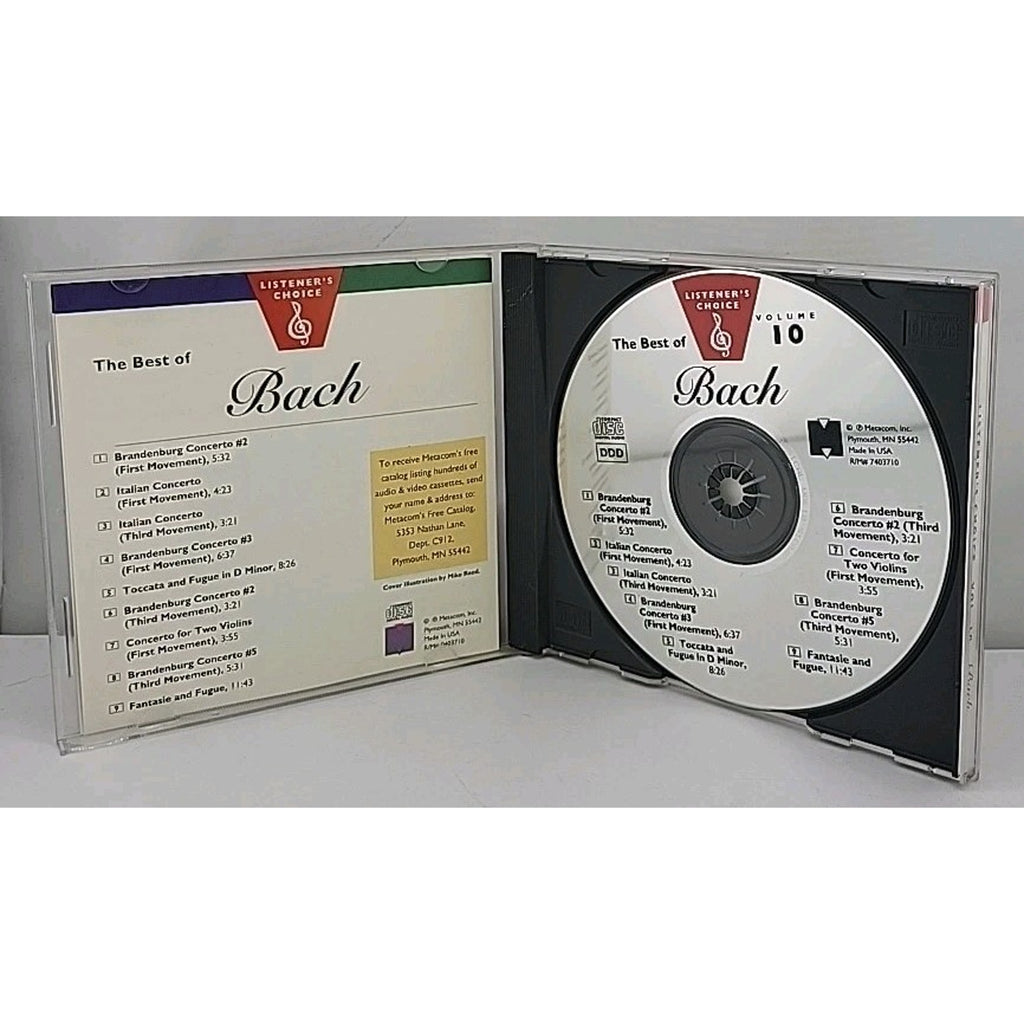 The Best Of Bach - Listener's Choice - Volume 10 - Metacom (CD)