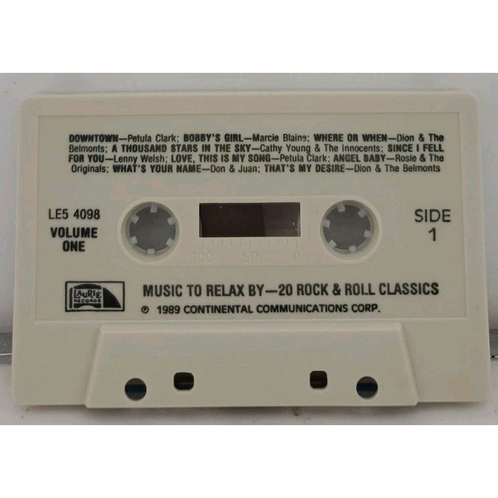 Music To Relax 20 Rock & Roll Classics (Cassette)