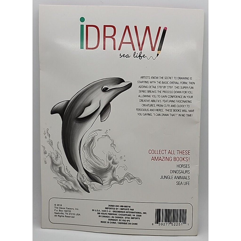 iDraw Sea Life Intermediate & Advanced Art Book Easy Tutorial