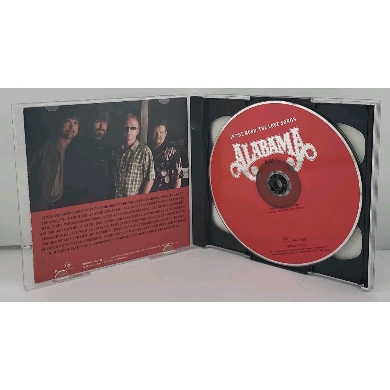 Alabama CD In The Mood: The Love Songs 2 Disc Set Country Fallin’ Again