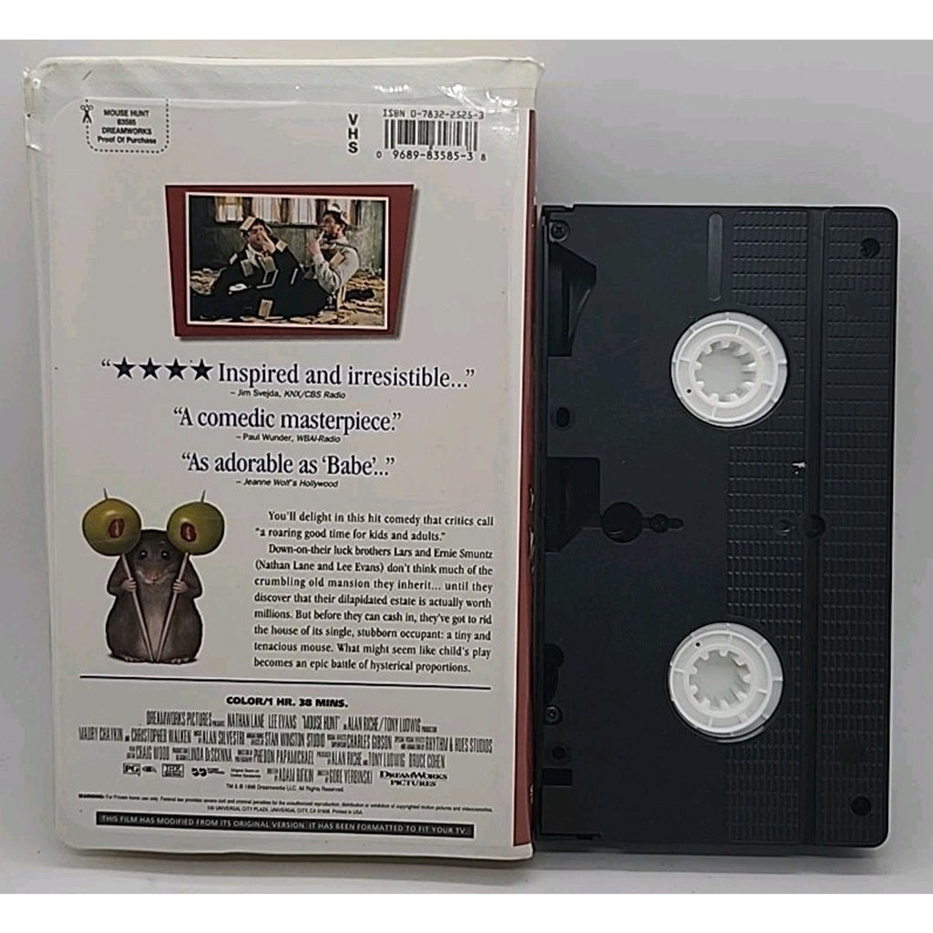Mouse Hunt (VHS, 1998, Clamshell)