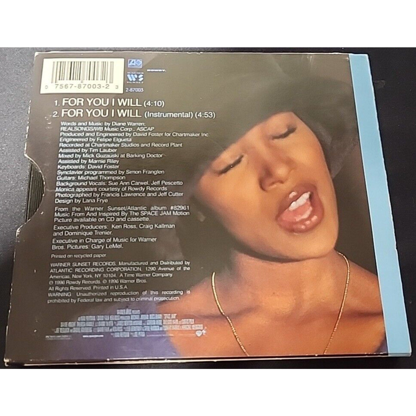 For You I Will [Australia] [Single] by Monica (CD, Feb-1997, Atlantic (Label))
