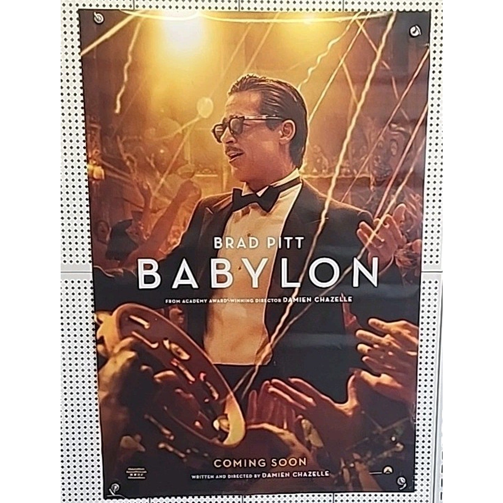 Babylon Movie Poster 2 Sided Original Advance 27x40 Damien Chazelle Brad Pitt