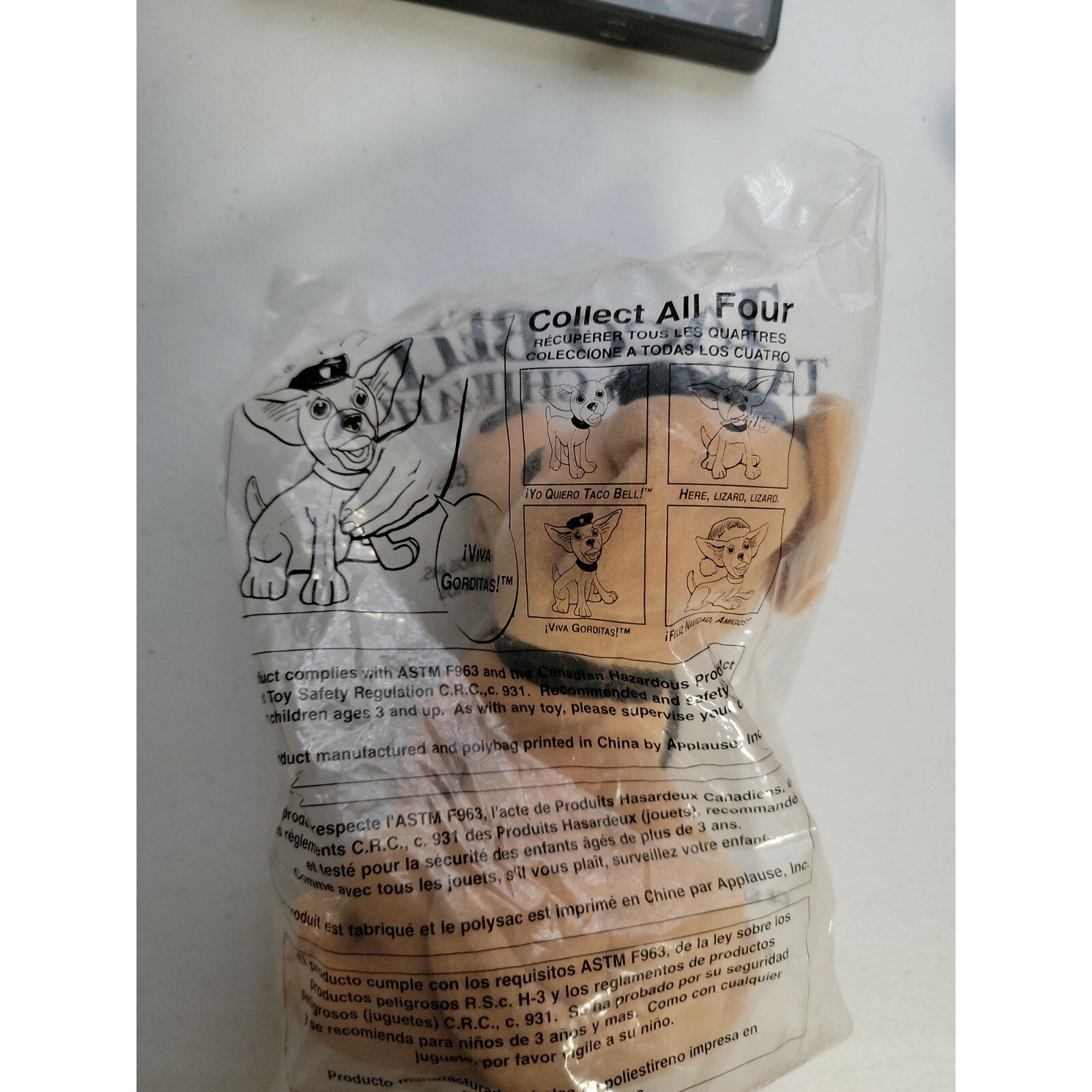 Taco Bell Talking Chihuahua "Viva Gorditas" (Doesn't talk)