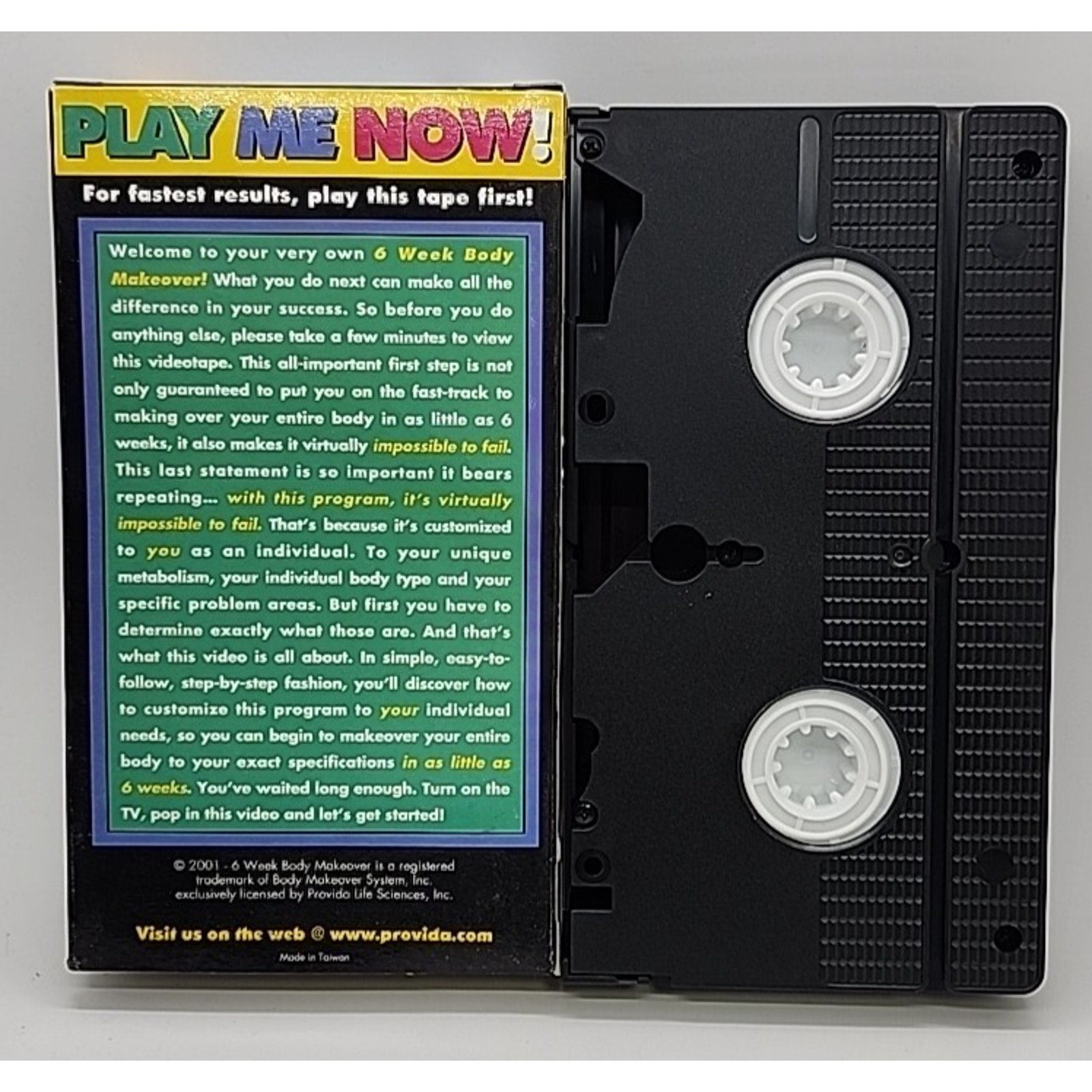 Make Your Body Over In As Little As 6 Weeks (VHS 2001)