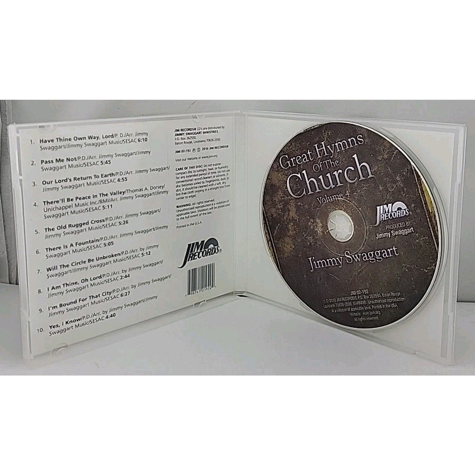 Jimmy Seaggart - Great Hymns of the Church Volume 4 (CD, 2010)