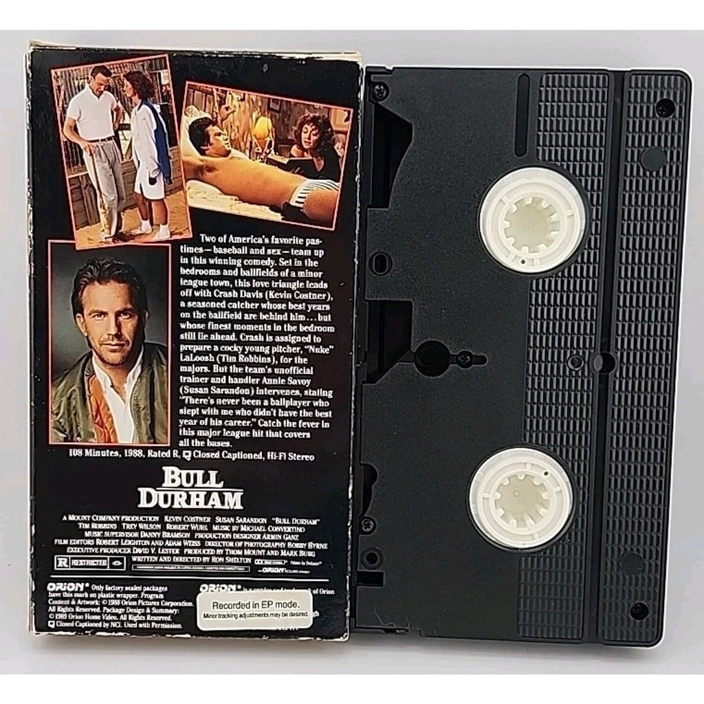 Bull Durham VHS Red Lettering