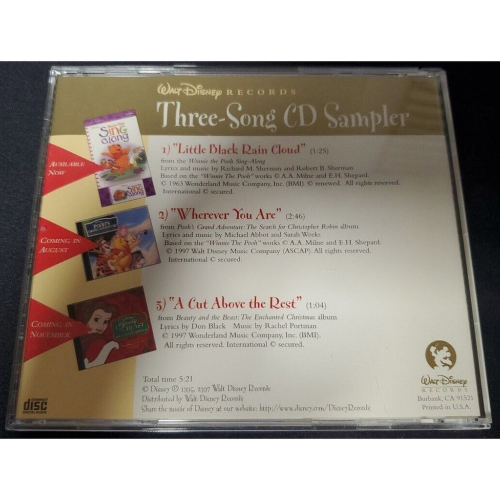 Walt Disney Three-Song (CD) Sampler