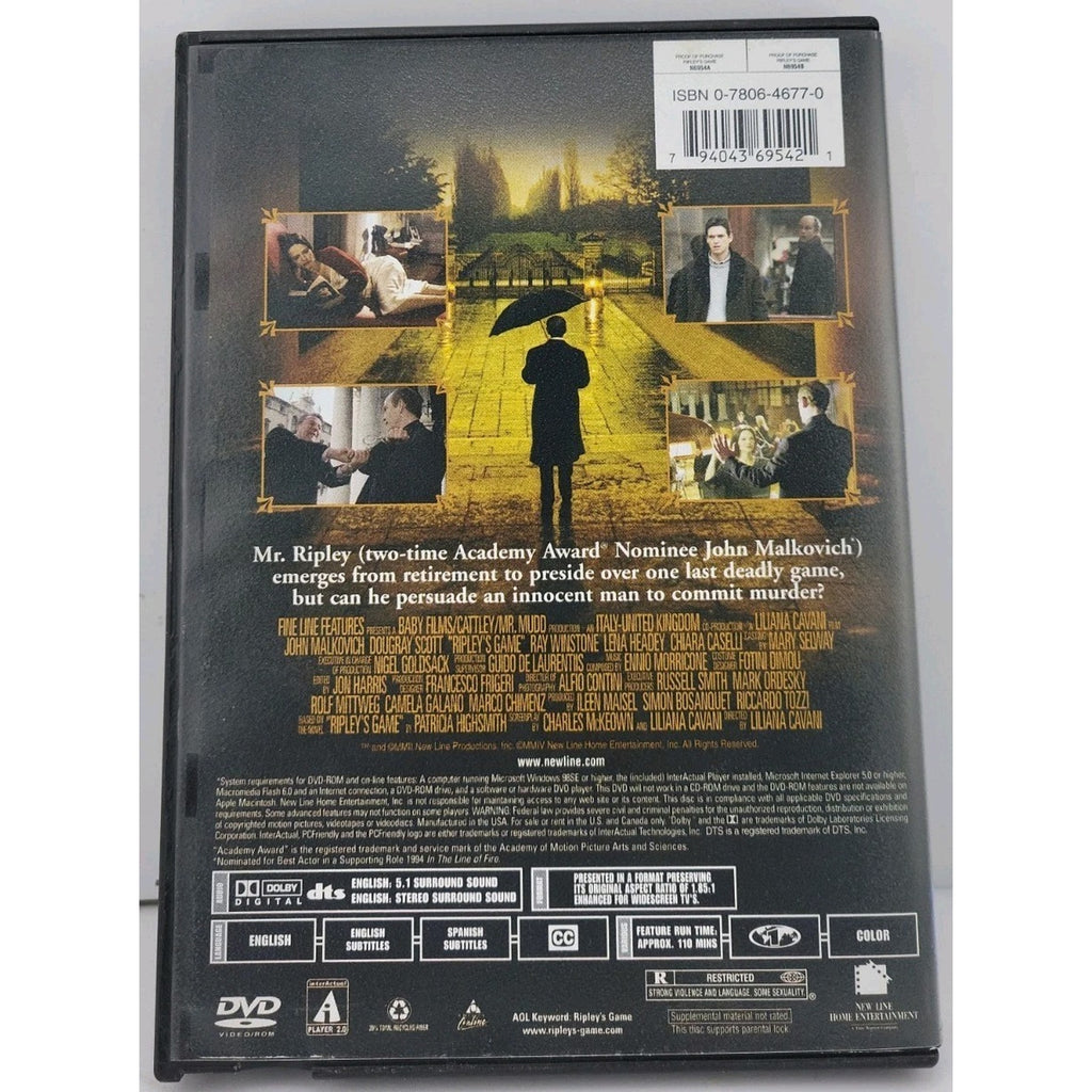 Ripleys Game (DVD, 2004)