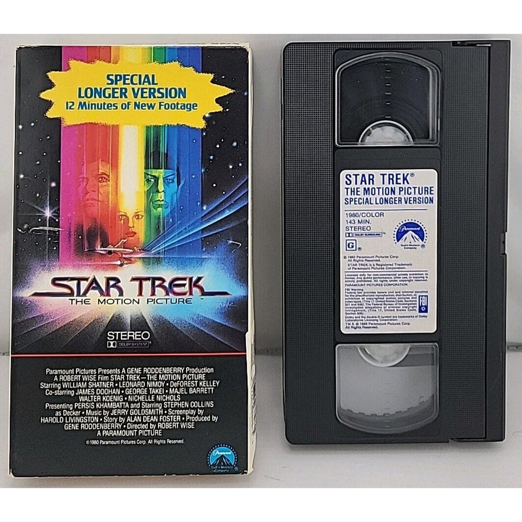 Star Trek: The Motion Picture (VHS, 1996, Special Longer Version)