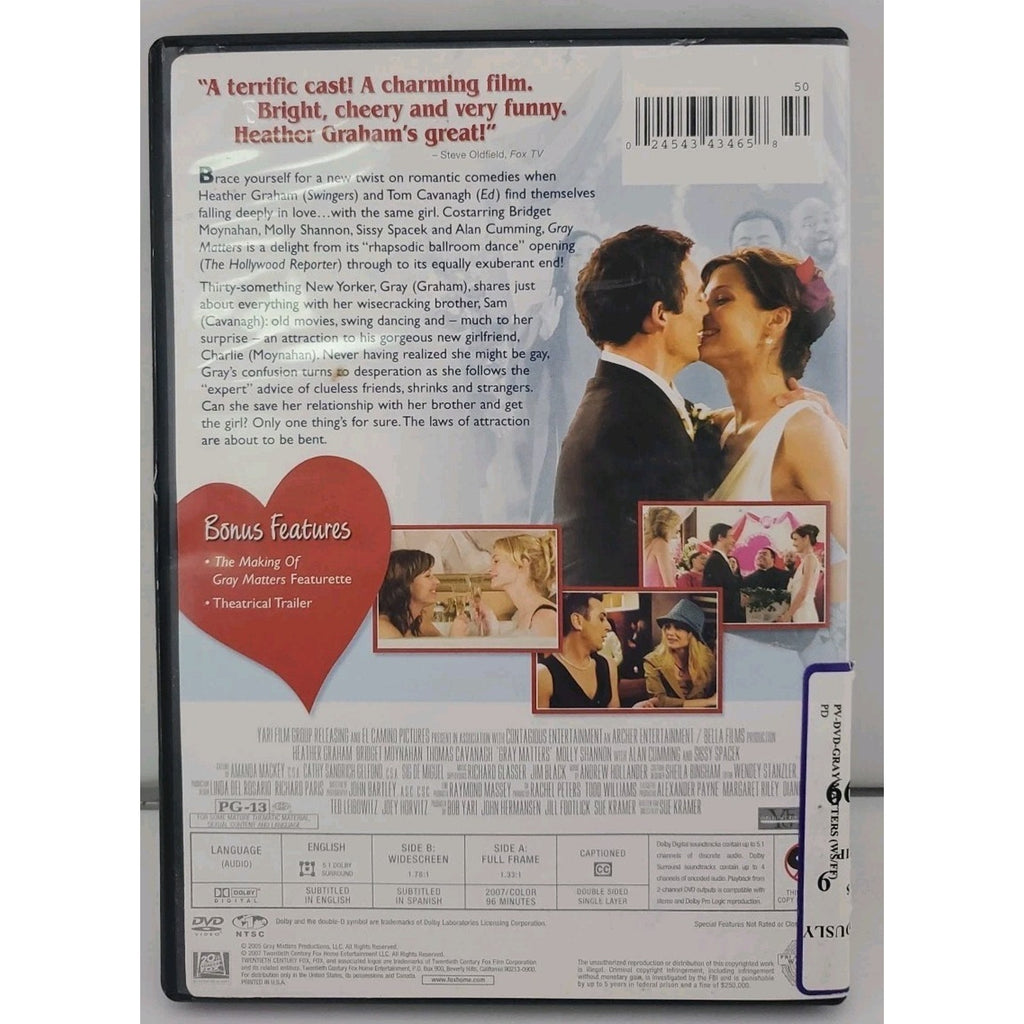 Gray Matters (DVD, 2007, Rental Ready)