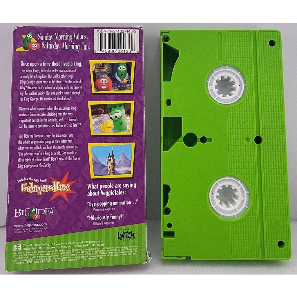 VeggieTales - King George and the Ducky (VHS, 2000)