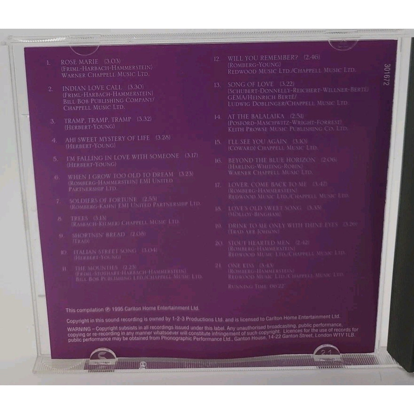 Always Together- Jeanette MacDonald & Nelson Eddy- 21 Love Songs CD