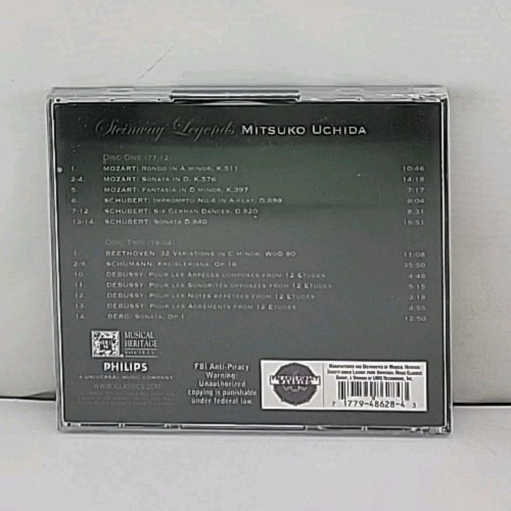 Mitsuko Uchida Steinway Legends CD Album 2 Disc Set *Brand New*