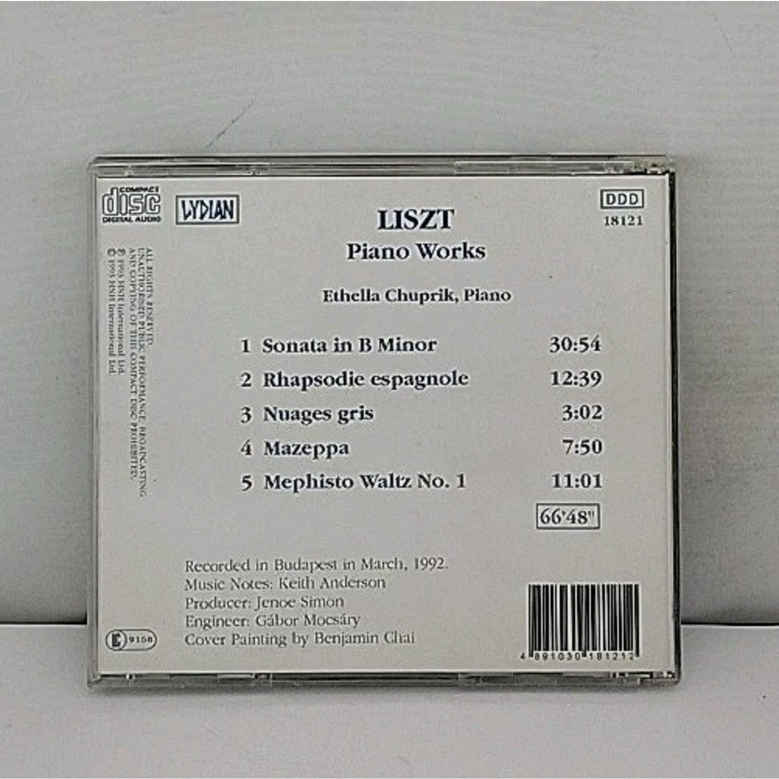 Piano Works [CD] Liszt