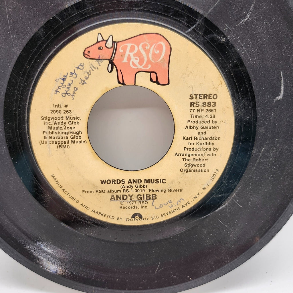 (Love Is) Thicker Than Water / Words and Music By Andy Gibb (Record) - RS 883
