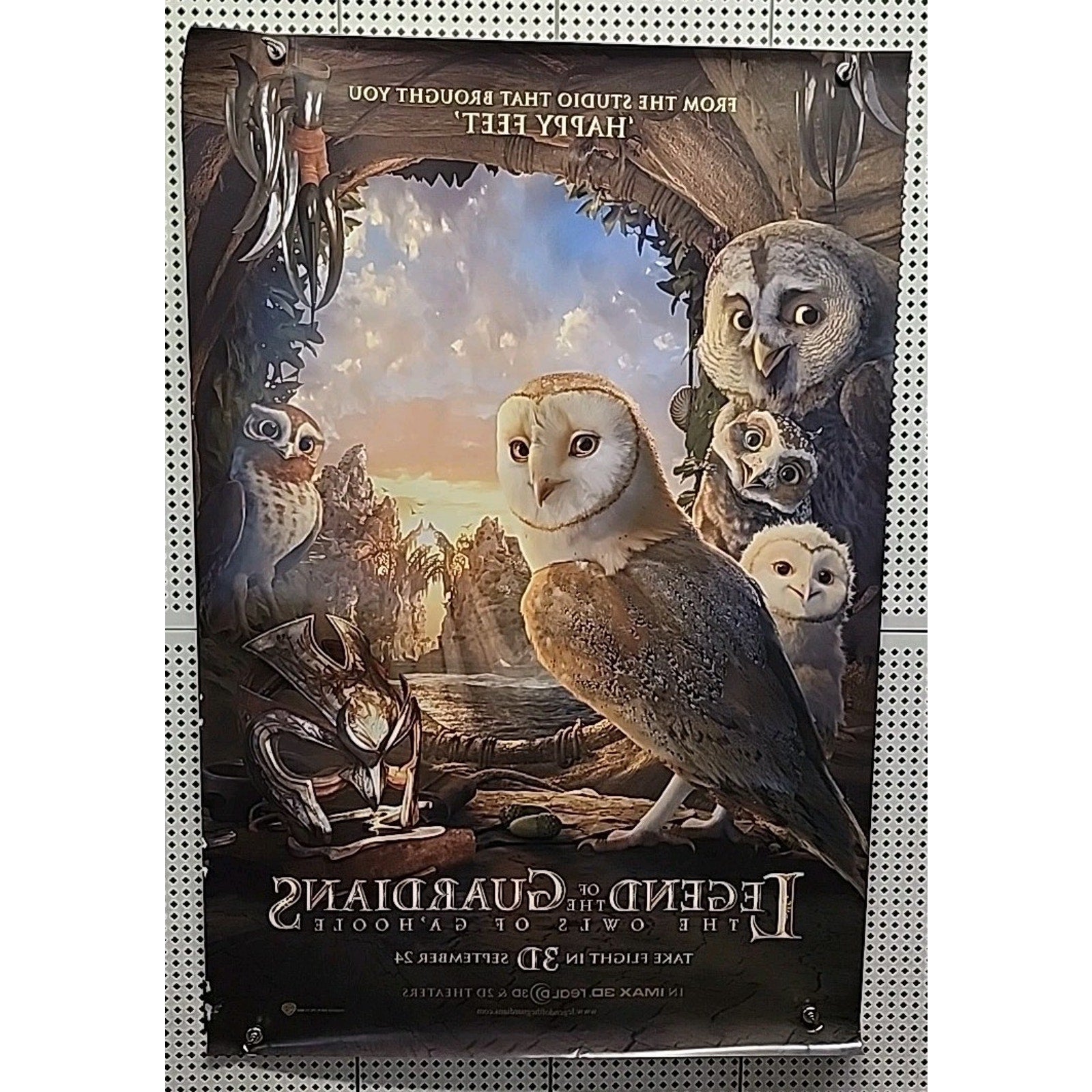 Legend Of The Guardians The Owls Of Ga’Hoole Movie Poster 27x40 D/S Helen Mirren