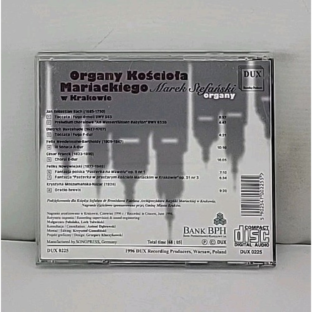 Organ of the St Mary Church in Krakow by Bach / Buxtehude / Nowowiejski (CD)