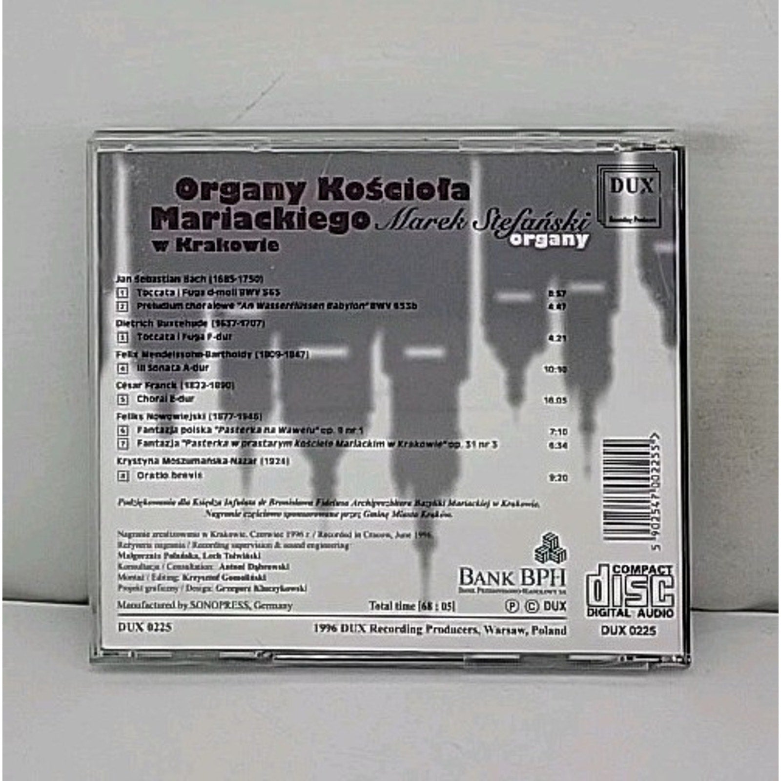 Organ of the St Mary Church in Krakow by Bach / Buxtehude / Nowowiejski (CD)