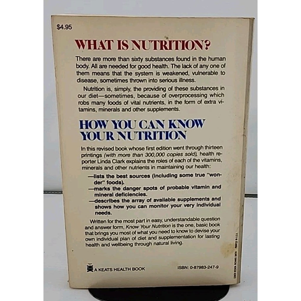 Know Your Nutrition Linda Clark (Paperback)