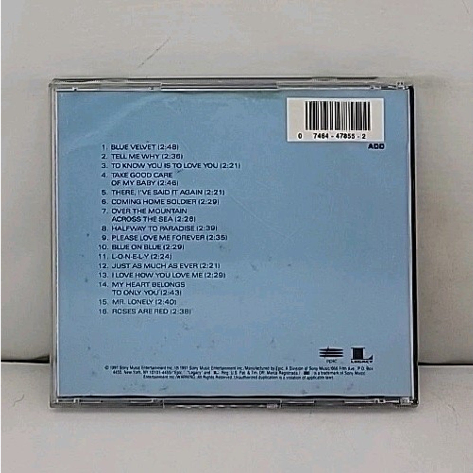 16 Most Requested Songs by Bobby Vinton (CD, Sep-1991, Columbia/Legacy)