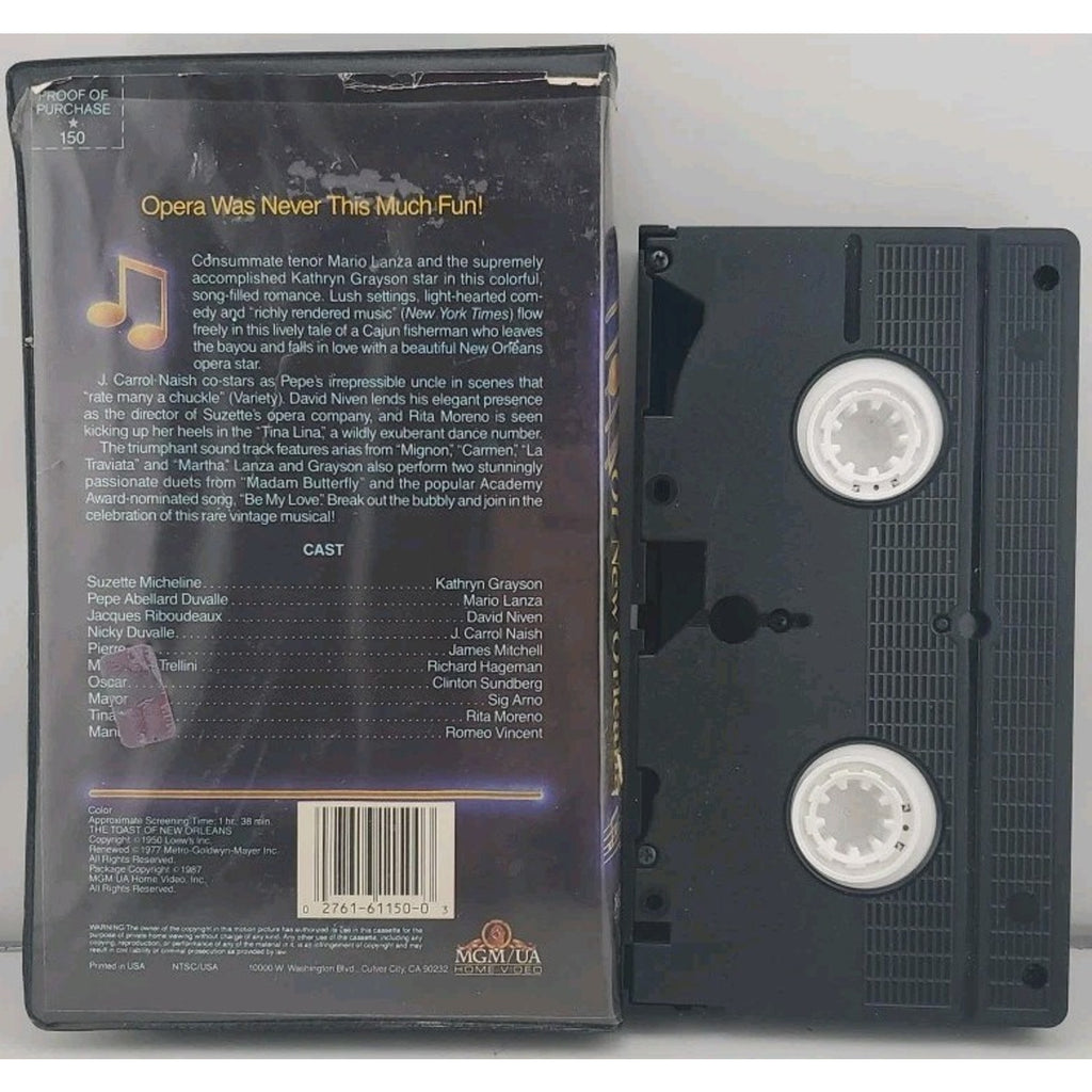 The Toast of New Orleans (VHS, 1992)