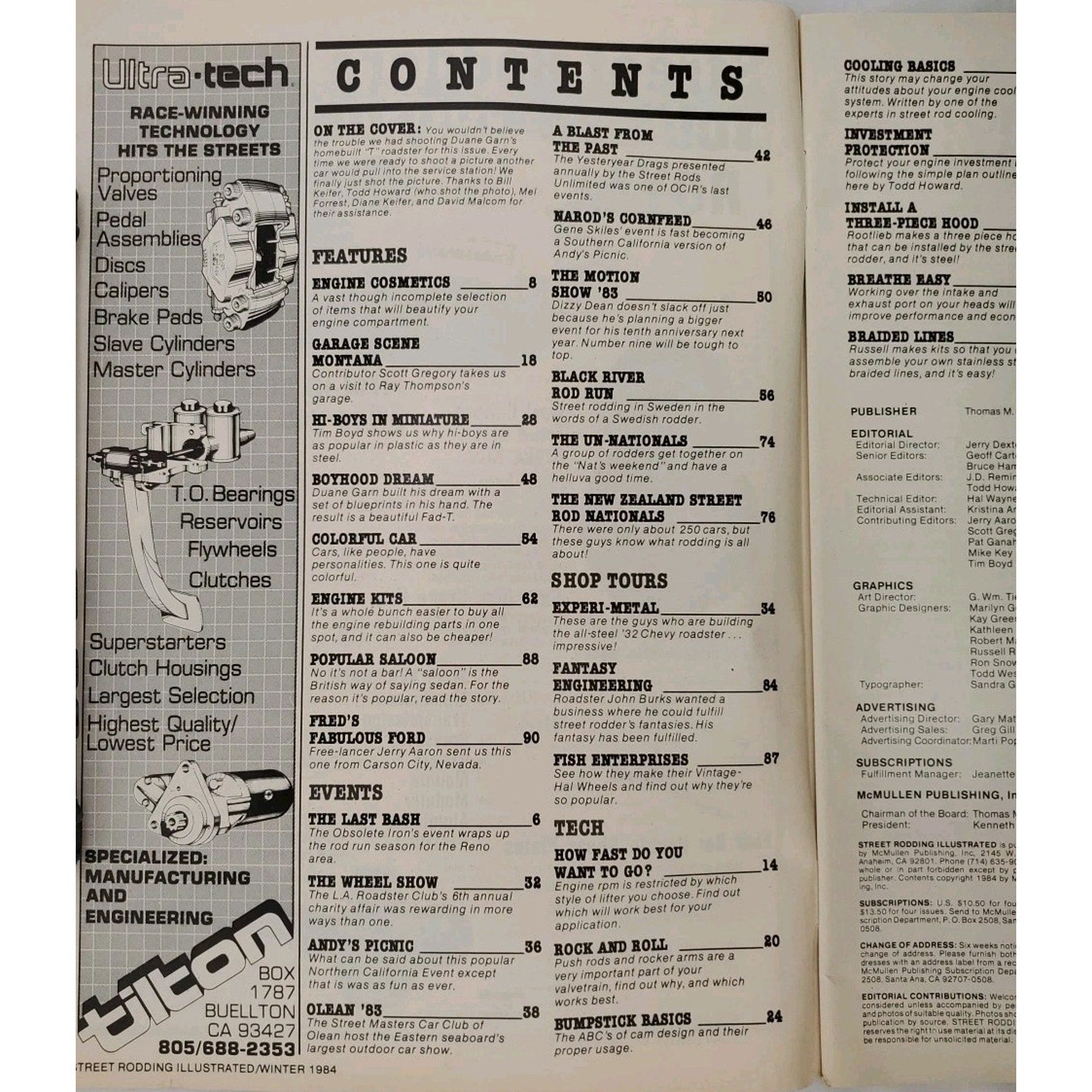 Street Rodding Magazine Winter 1984