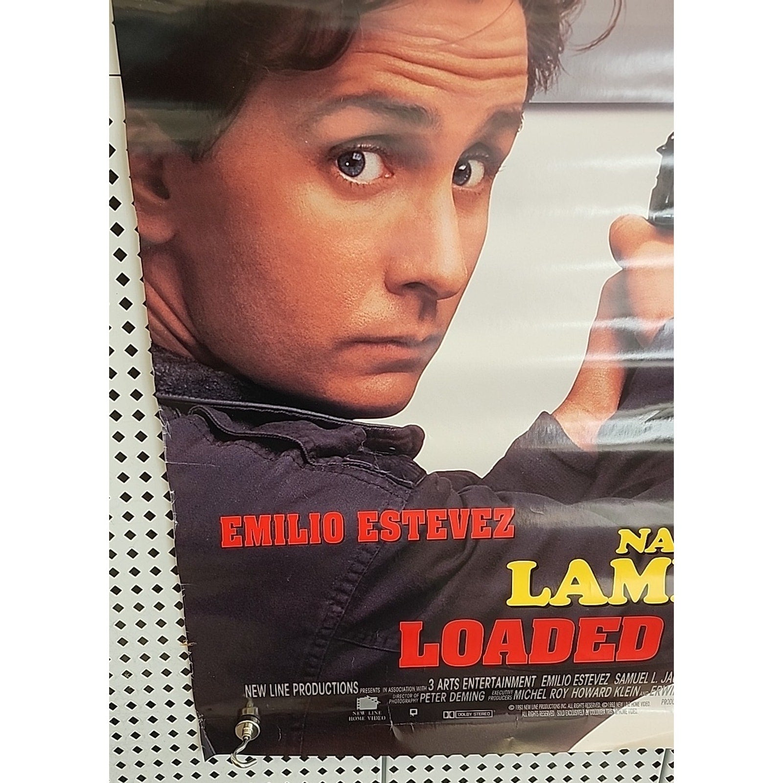 1993 National Lampoon’s Loaded Weapon Original Theatrical Movie Poster 27”x40”