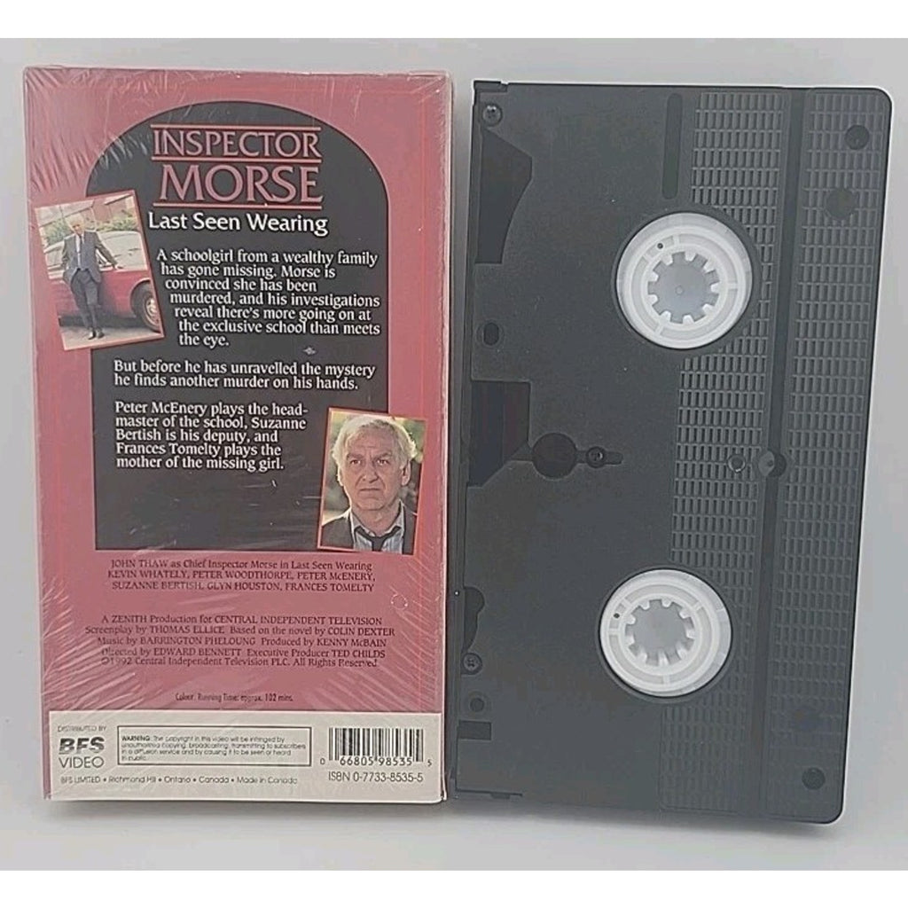 Inspector Morse - Last Seen Wearing (VHS, 1999)
