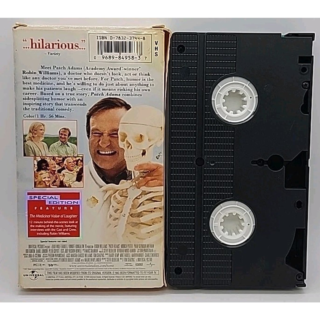 Patch Adams (VHS, 1999, Extra footage/ Special Edition)