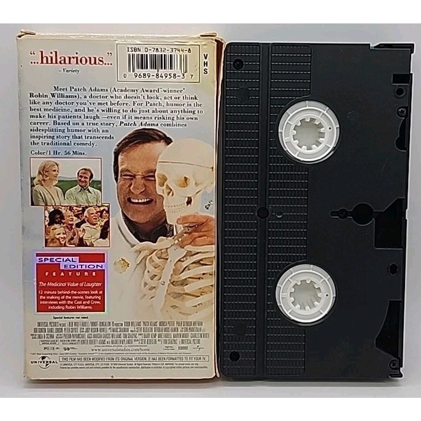 Patch Adams (VHS, 1999, Extra footage/ Special Edition)