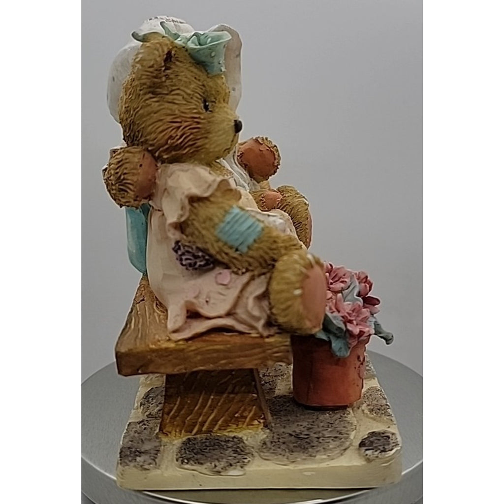 Cherished Teddies Tracie And Nicole Figurine Side By Side With Friends 911372