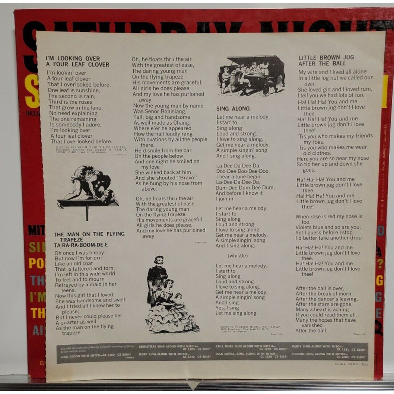 Mitch Miller & The Gang ‎– Saturday Night Sing Along With Mitch (Vinyl)