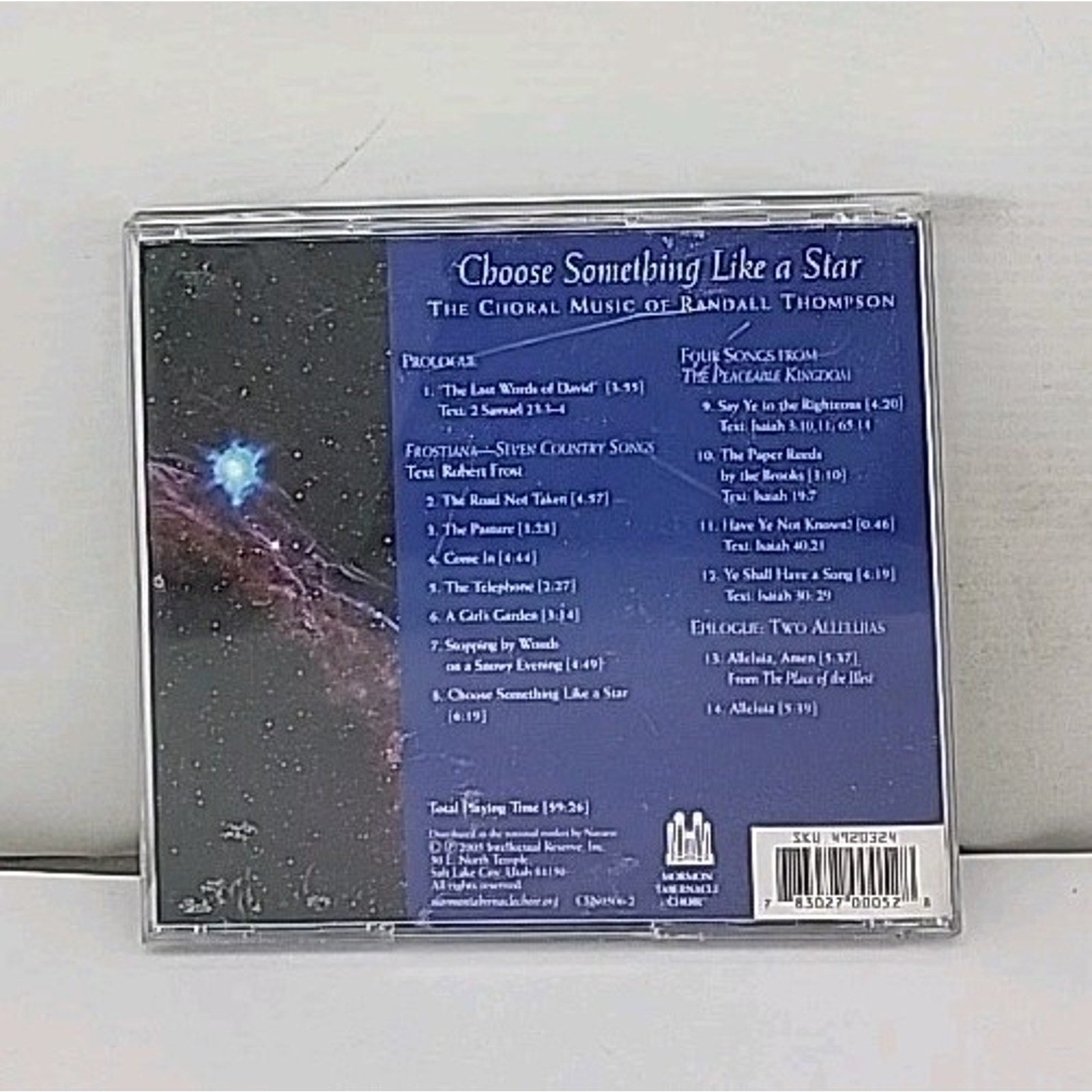 Choose Something like a Star by Mormon Tabernacle Choir (CD, 2005)