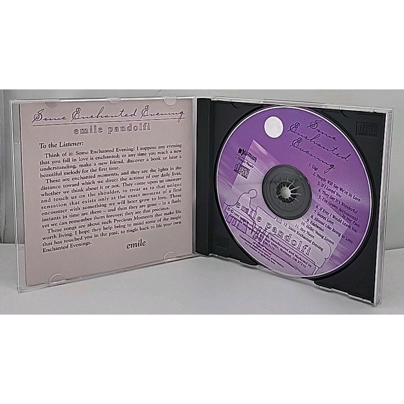 Some Enchanted Evening - Emile Pandolfi (CD, 1995, Magic Music Productions)