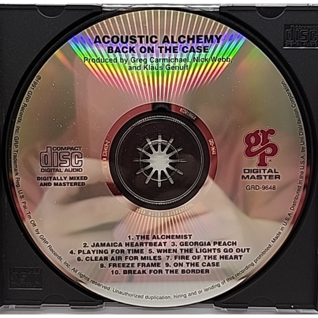Back on the Case by Acoustic Alchemy (CD, 1991)