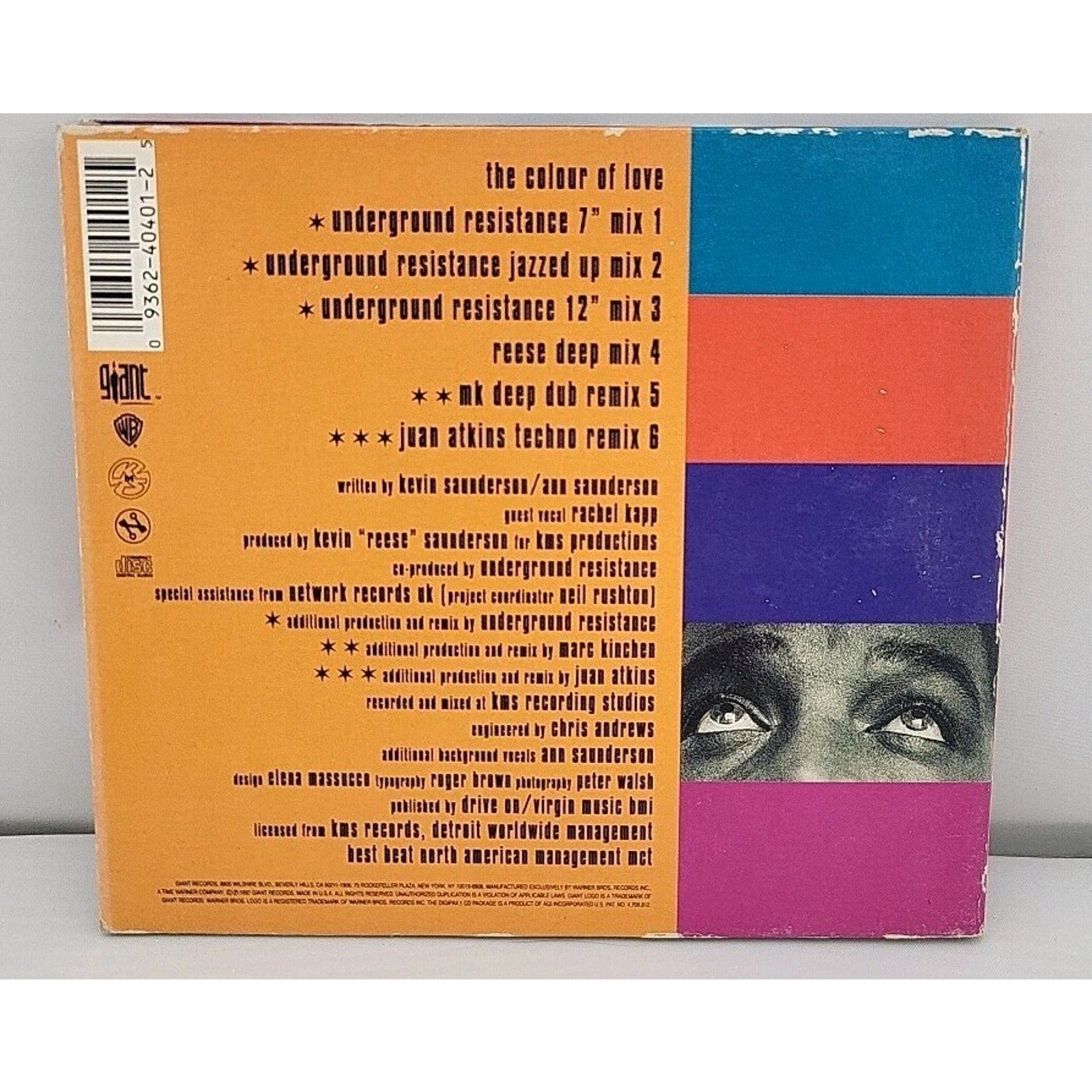 Colour of Love by The Reese Project (CD, Giant (USA))