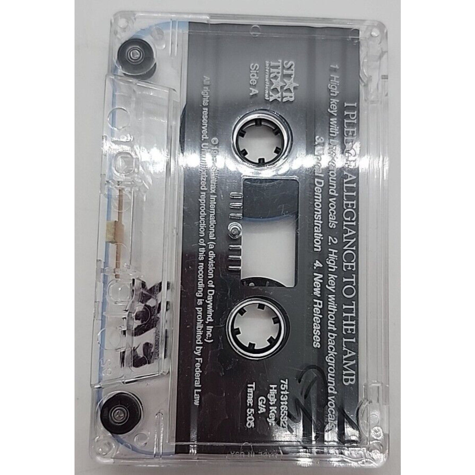Star Trax International I Pledge Allegiance To The Lamb (Cassette)
