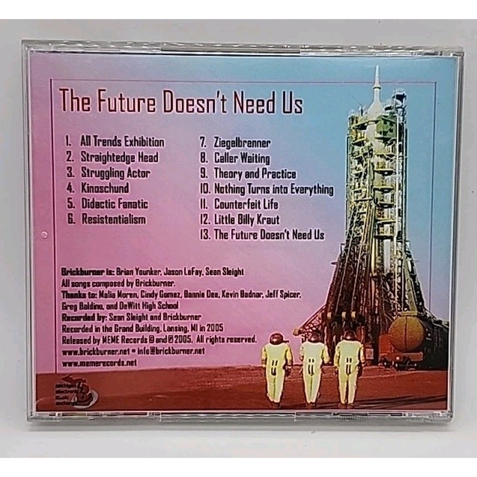 Brickburner The Future Doesn't Need Us (CD)
