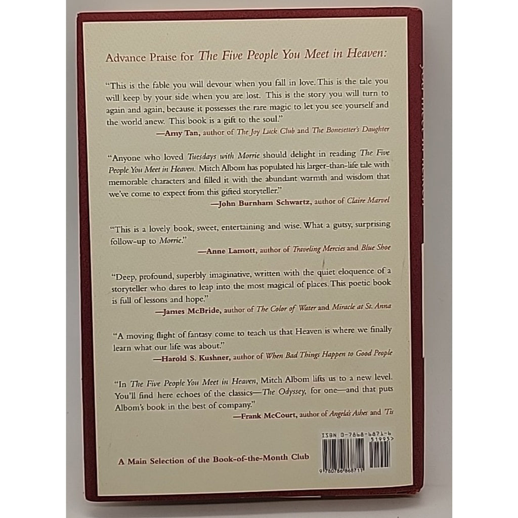 Five People You Meet in Heaven by Mitch Albom (2003, Hardcover)
