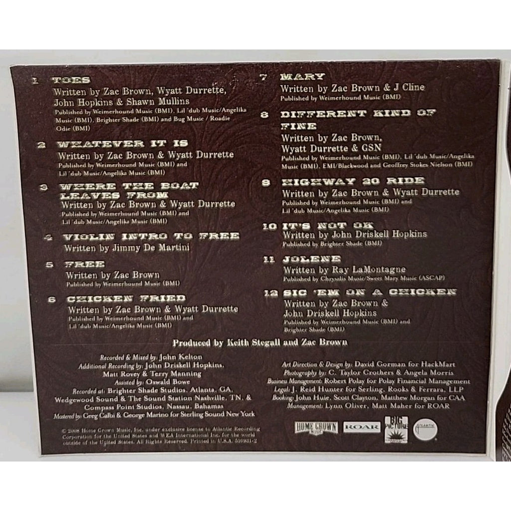 The Foundation by Zac Brown (CD, 2008)